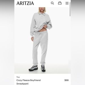 TNA Cozyfleece boyfriend sweatpant size xl